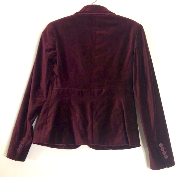 NEW YORK & COMPANY STRETCH PURPLE CRUSHED VELVET SUIT JACKET SIZE 0 - Picture 6 of 6